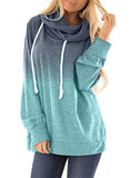 Two-colored fashion hoodies for women