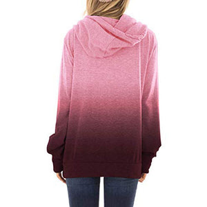 Two-colored fashion hoodies for women