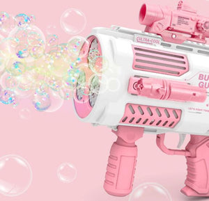 Bubbles Gun Kids Toy Rocket Soap Bubble Machine Guns Automatic Blower Portable Pomperos Toy For Children Gift