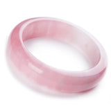 Natural Pink Rose Quartz Gemstone Woman Bangle Madagascar Fashion Bracelet 55mm 56mm 57mm 58mm 59mmm 60mm AAAAA