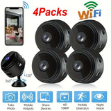 1/4pcs Mini Wireless Camera WiFi Hidden Camera Motion Detection, And Home Security for Indoor Outdoor Pet Monitoring USB Powered