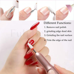 Professional Electric Nail Drill Manicure Machine Pedicure Milling Cutter Polisher Set Ceramic Nail Drill Equipment Tools BEUSB