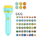 Children Sleeping Flashlight Projector Cartoon Animal Fruit Puzzle Educational Toys Baby Early Education Game Kids Toys
