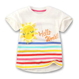 New Kids Girl T Shirt Summer Baby Cotton Tops Toddler Tees Clothes Children Clothing Cartoon T-Shirts Short Sleeve 2-9Y