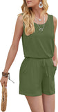 Womens Summer Romper Casual Short Jumpsuits with Pockets