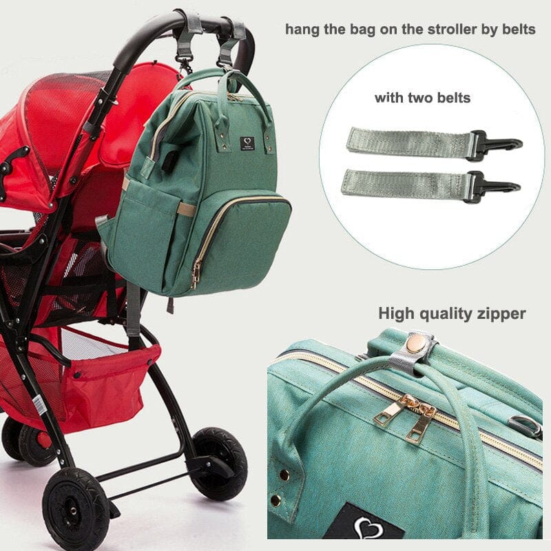 Diaper Bag USB Large Capacity Nappy Bag Waterproof Maternity Travel Backpack Designer Nursing Bag Baby Care Stroller Handbag New