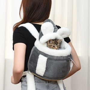 lovely pet carrying dog cat carrier backpack warn plush travel bag che
