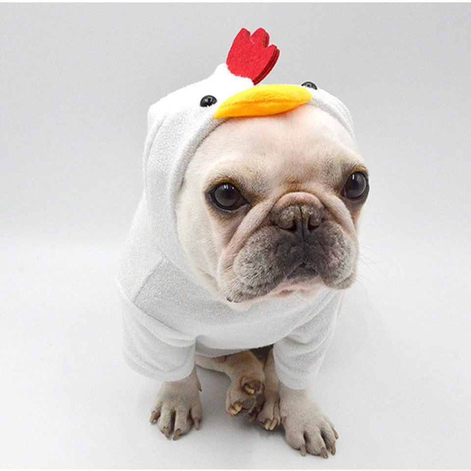 funny halloween chicken costume pet dog clothes