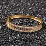 THE HIP HOP KING Custom Name Bracelet Micro Paved CZ Luxury Moved Mini Letters DIY Bangle For Women Men Full Iced Out Jewelry
