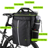 Waterproof Bicycle Saddle Bag Reflective 20L Large Capacity Tail Rear 3 in 1 Trunk Bag Road Mountain Luggage Carrier Bike Bags