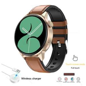 New 390*390 HD Screen NFC Smart Watch Men Bluetooth Call Sport GPS Track Watch Custom Dial Heart Rate ECG PPG Smartwatch For Men
