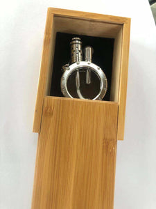 handmade pure copper gasoline lighter quartz visible transparent oil tank lighters portable round collection gift