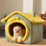 foldable dog house kennel bed mat