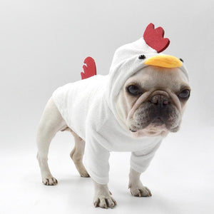 funny halloween chicken costume pet dog clothes