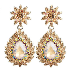 FARLENA Jewelry Elegant Water Drop Earrings Fashion Crystal Rhinestones Earrings for women wedding