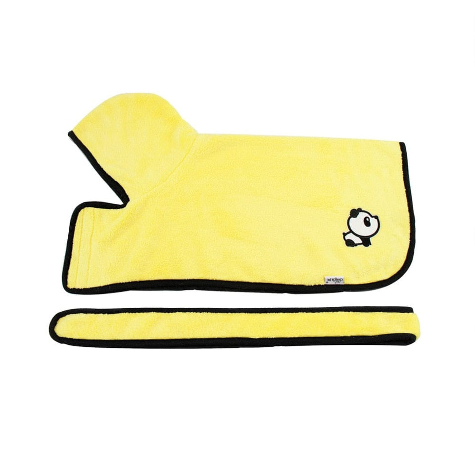 Dog Bathrobe Towel Bath Robe Pet Bathrobe Drying Coat Absorbent Towel