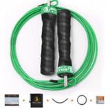 Crossfit Jump Rope Speed &amp; Weighted Jump Ropes Adjustable Wire Skipping Rope with Extra Cable Ball Bearings Anti-Slip Handle