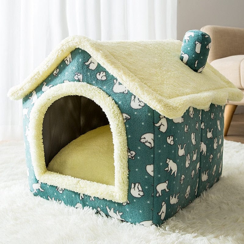 foldable dog house kennel bed mat