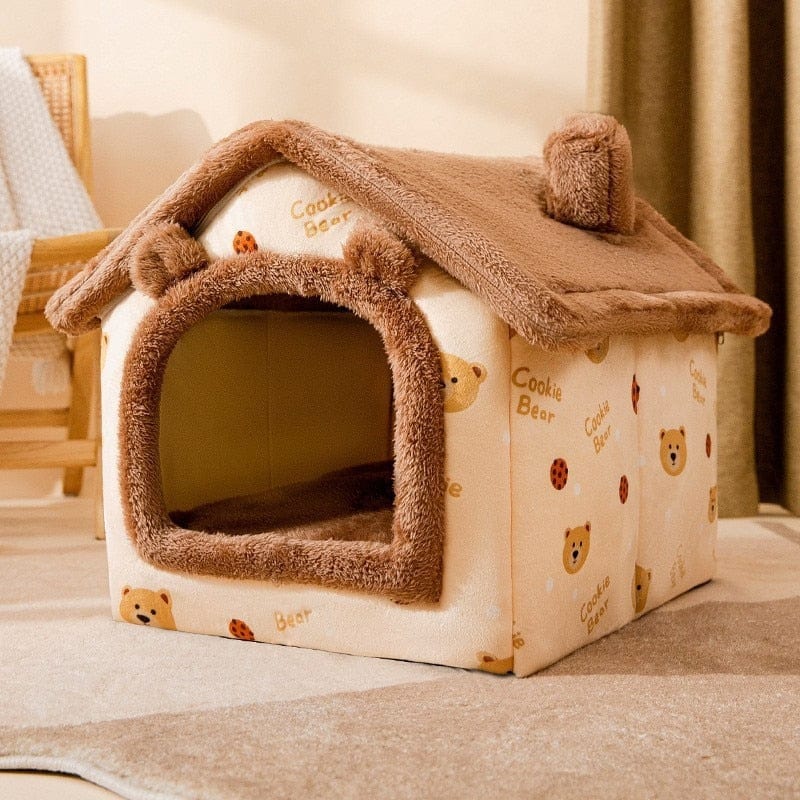 foldable dog house kennel bed mat