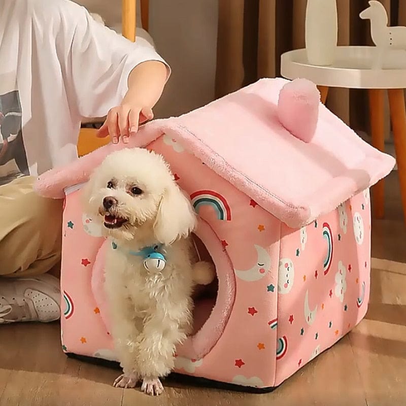 foldable dog house kennel bed mat