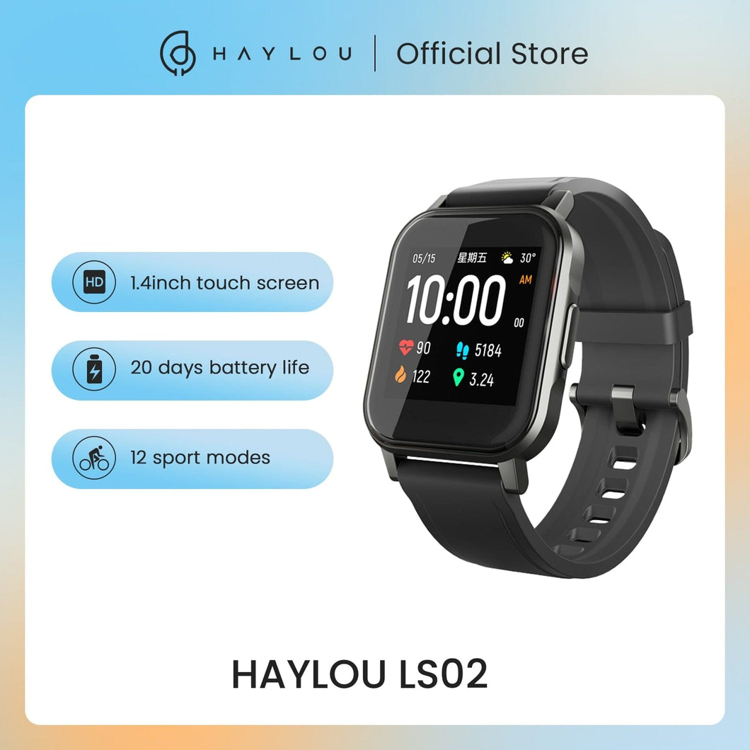 HAYLOU LS02 Smart Watch  Smartwatch for men IP68 Waterproof 12 Sport Modes,Call Reminder, Bluetooth 5.0 Smart Band