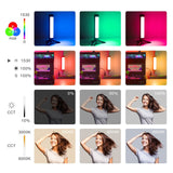 LUXCEO P200 RGB Video Light Baton IP67 Waterproof APP Control Built-in Strong Magnetic LED Photography Lighting Stick For Tiktok