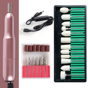 Professional Electric Nail Drill Manicure Machine Pedicure Milling Cutter Polisher Set Ceramic Nail Drill Equipment Tools BEUSB