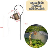 LED Solar Hollow Kettle Lamp Outdoor Watering Can Fairy Light Garden Decoration Outdoor Festival Fairy Tale Glowing Garland Lamp