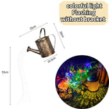 LED Solar Hollow Kettle Lamp Outdoor Watering Can Fairy Light Garden Decoration Outdoor Festival Fairy Tale Glowing Garland Lamp